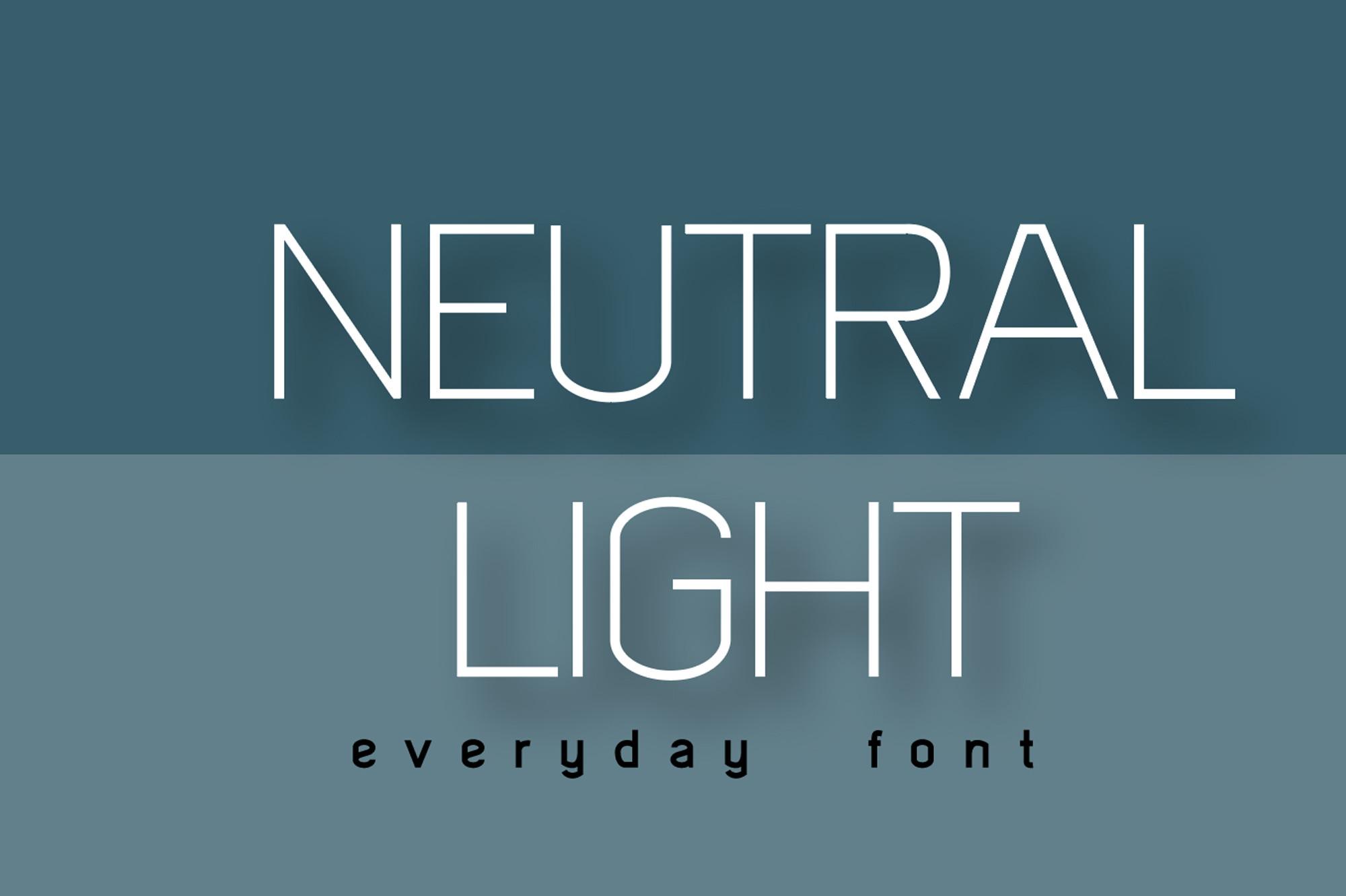 Neutral Light Font