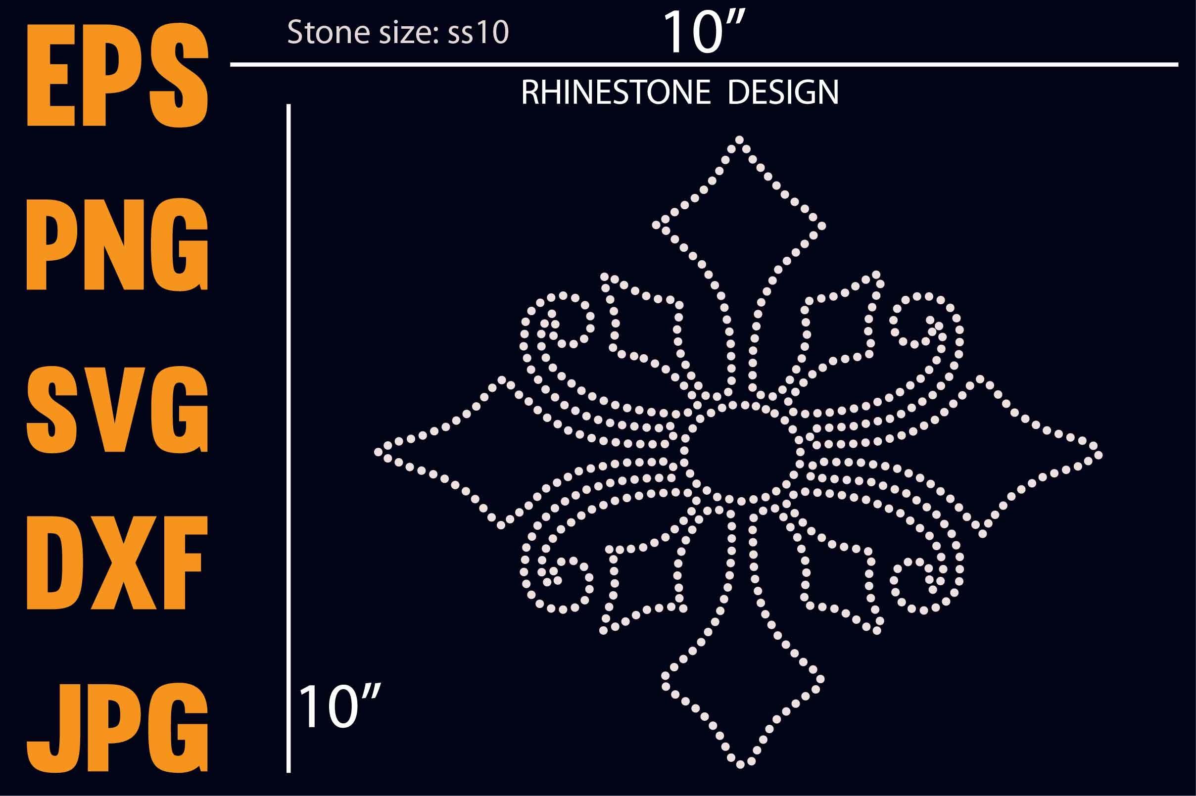 Rhinestone Pattern Template Design