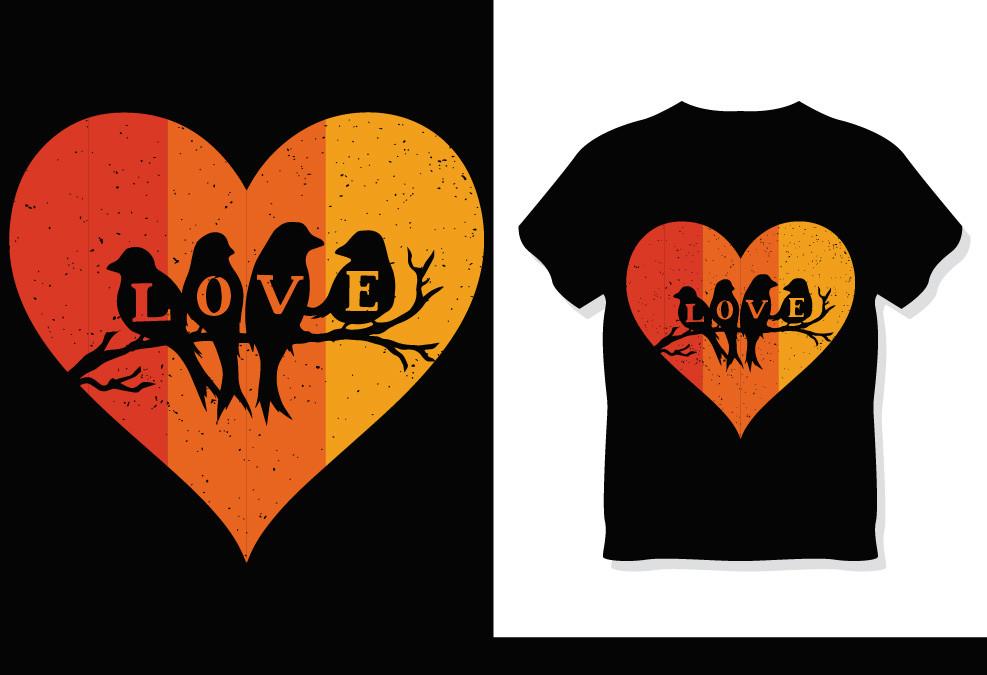 Valentines Day Retro Vintage T Shirt