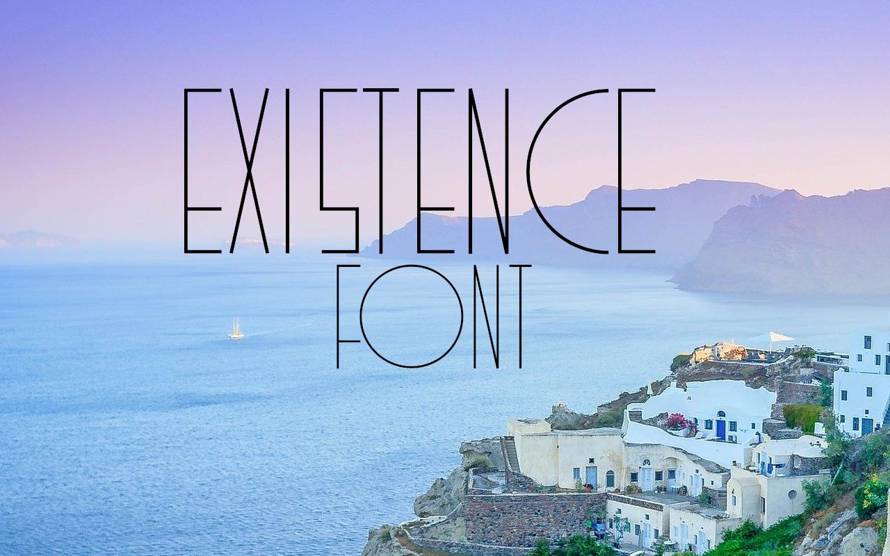 Existence Font