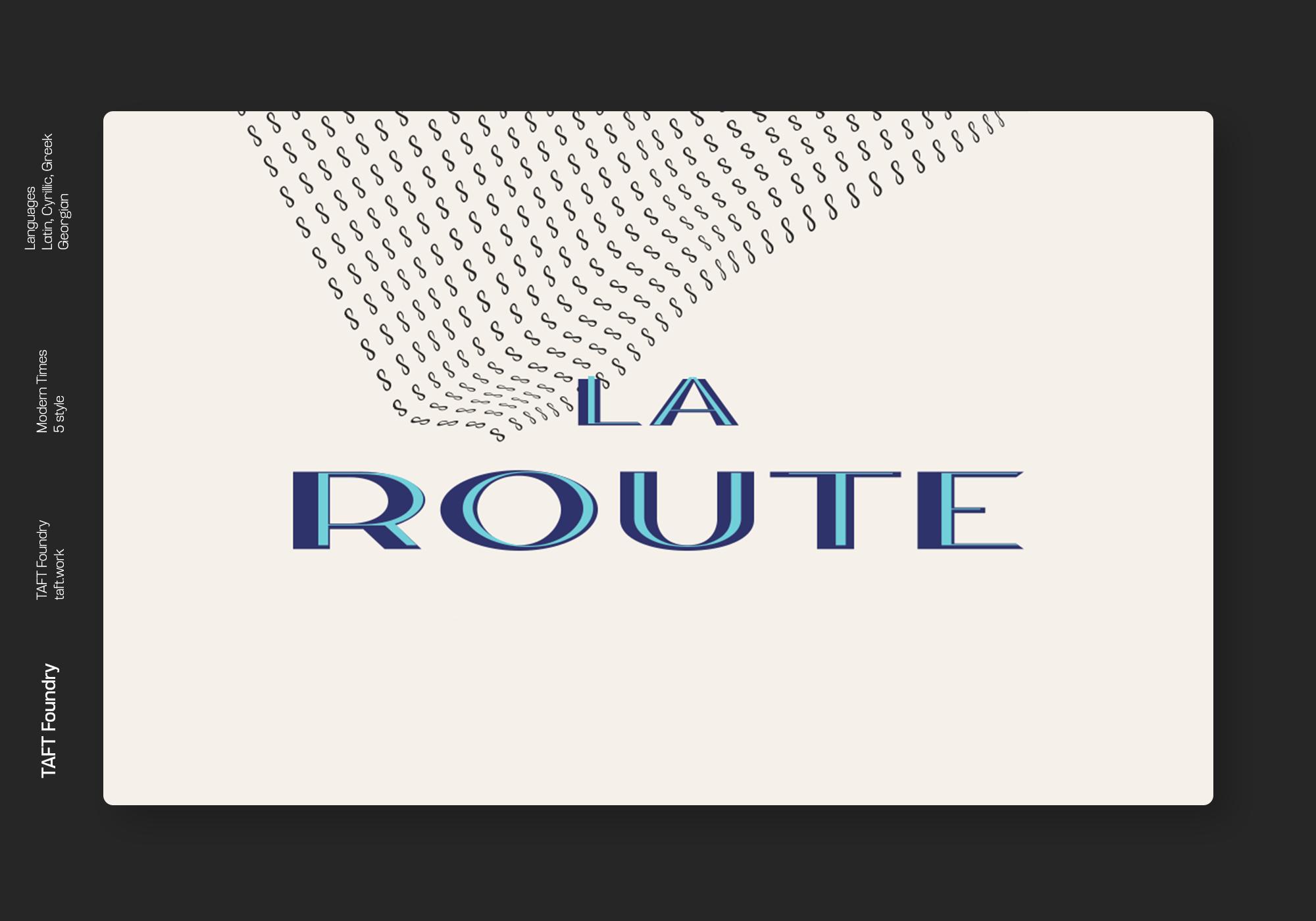 La Route Font