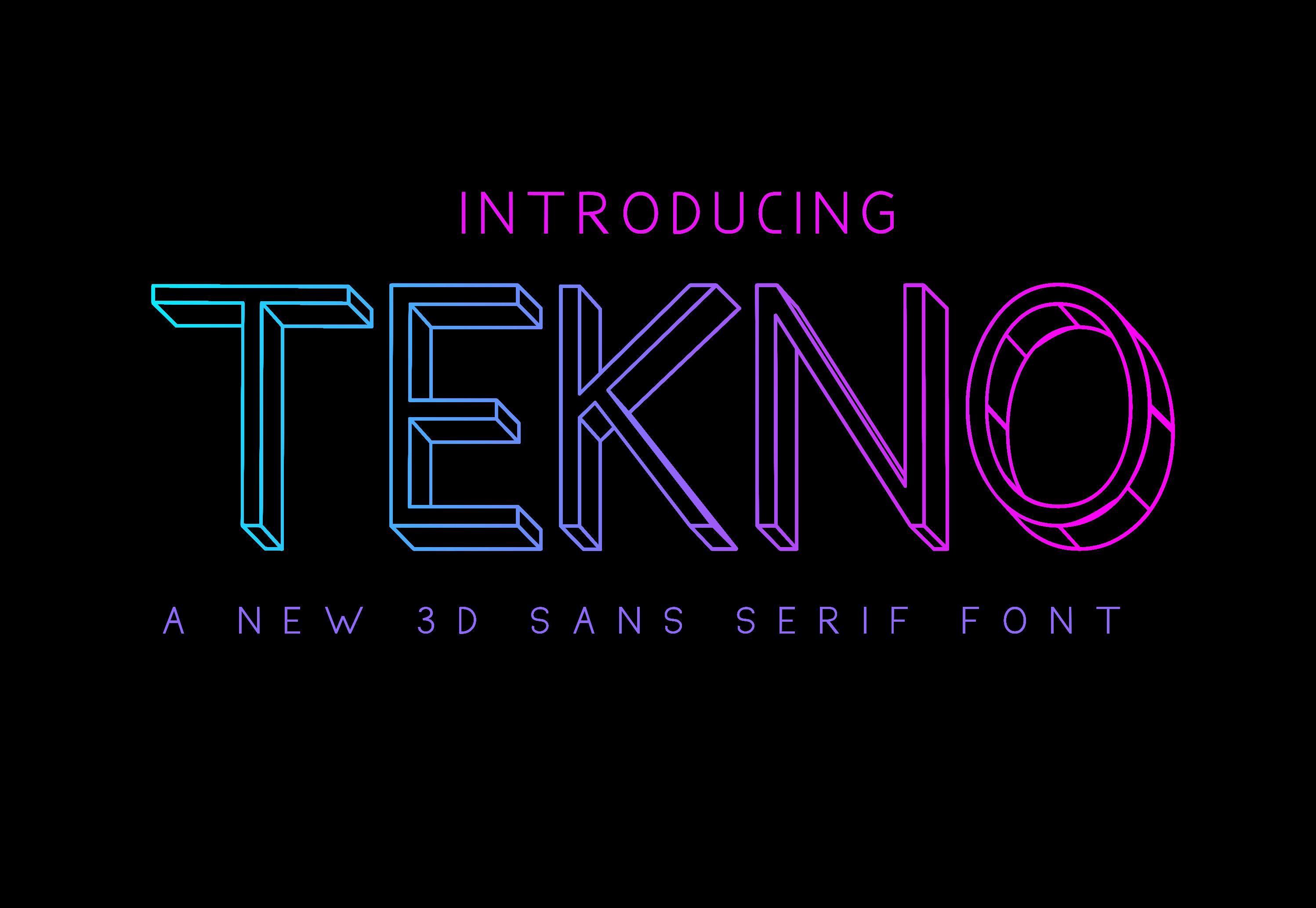 Tekno Font