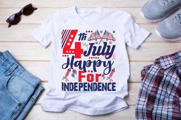 4 Th July Happy for Independence T Shirt