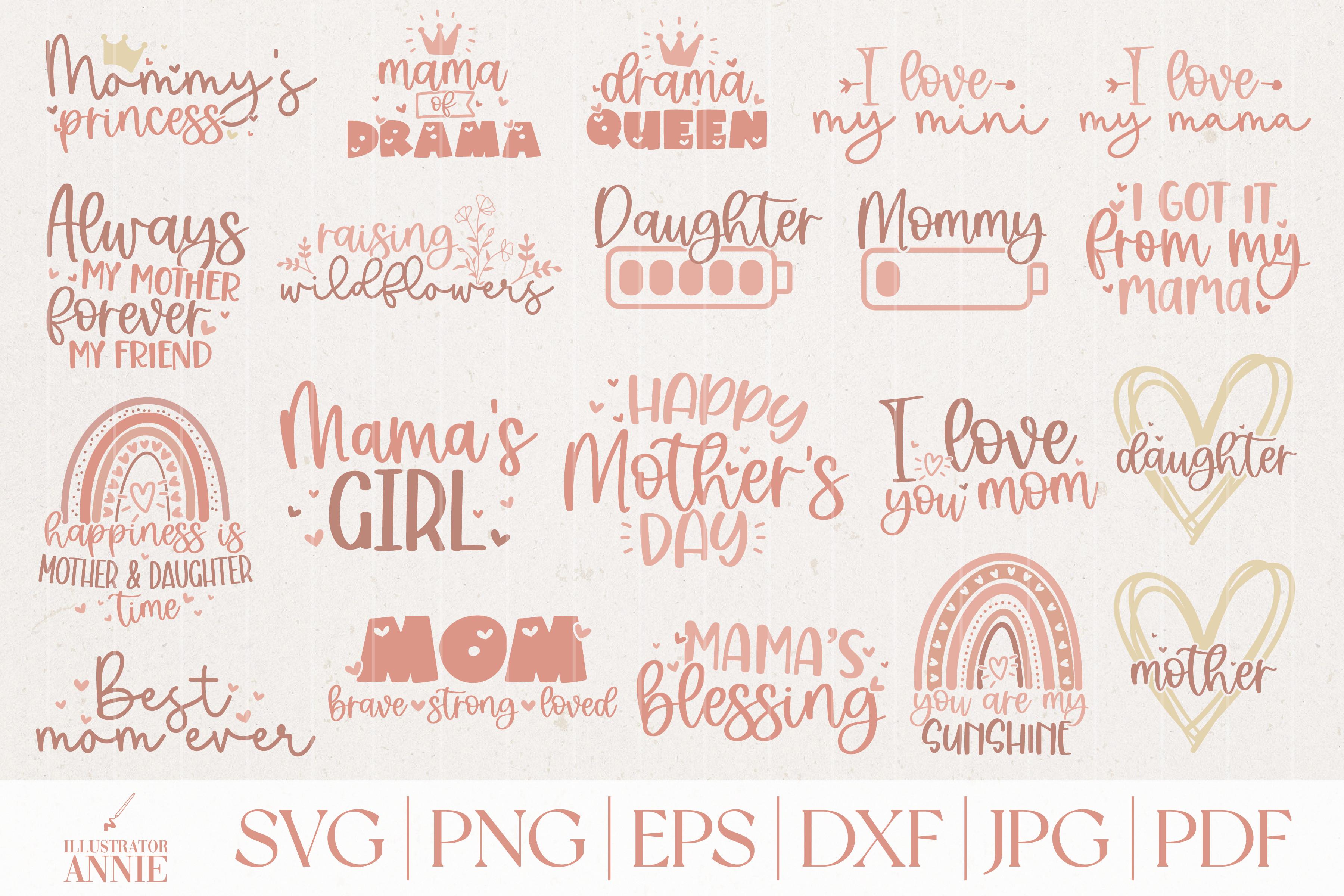 Mom and Daughter  Quote Bundle