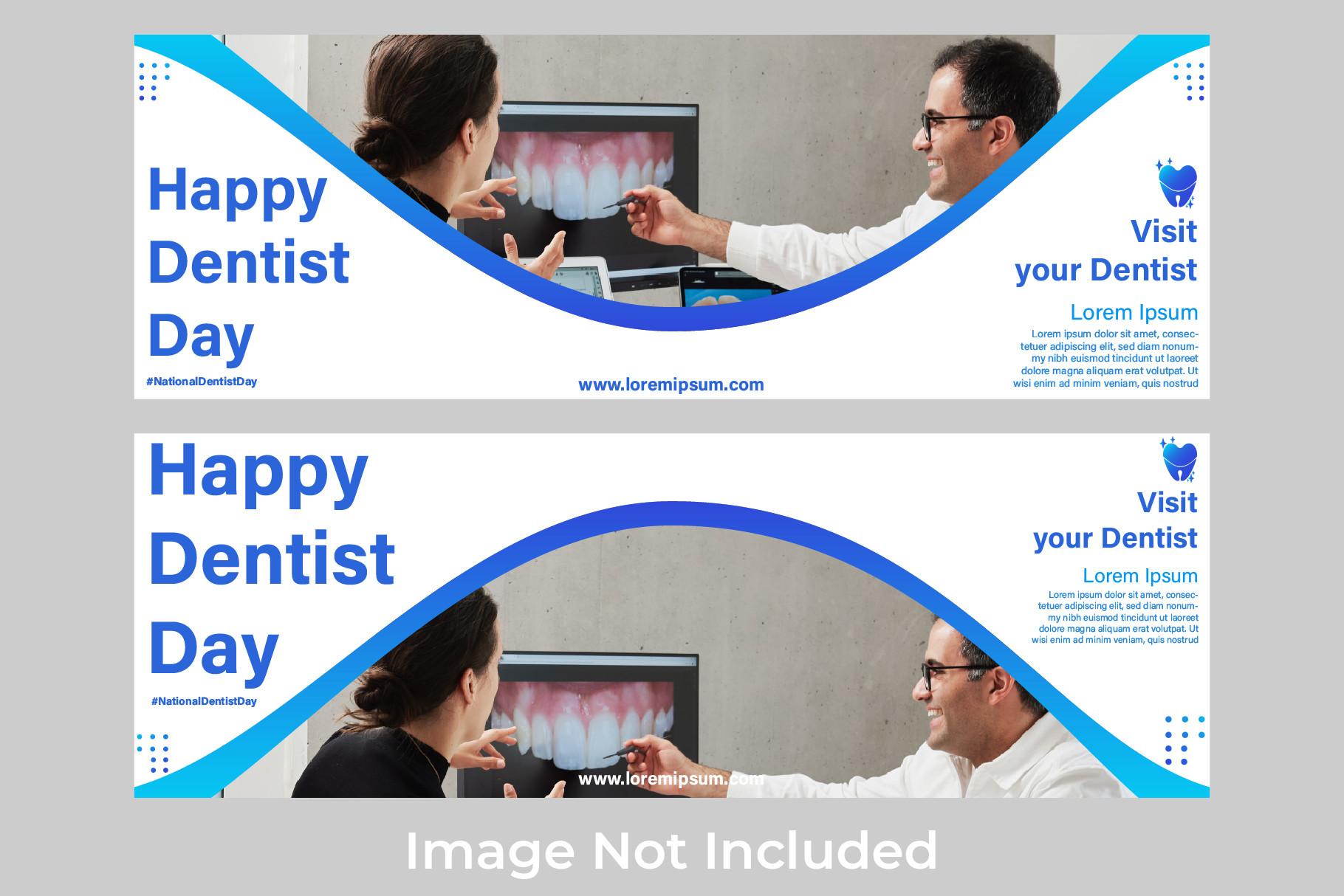 National Dentist Day  Banner Template