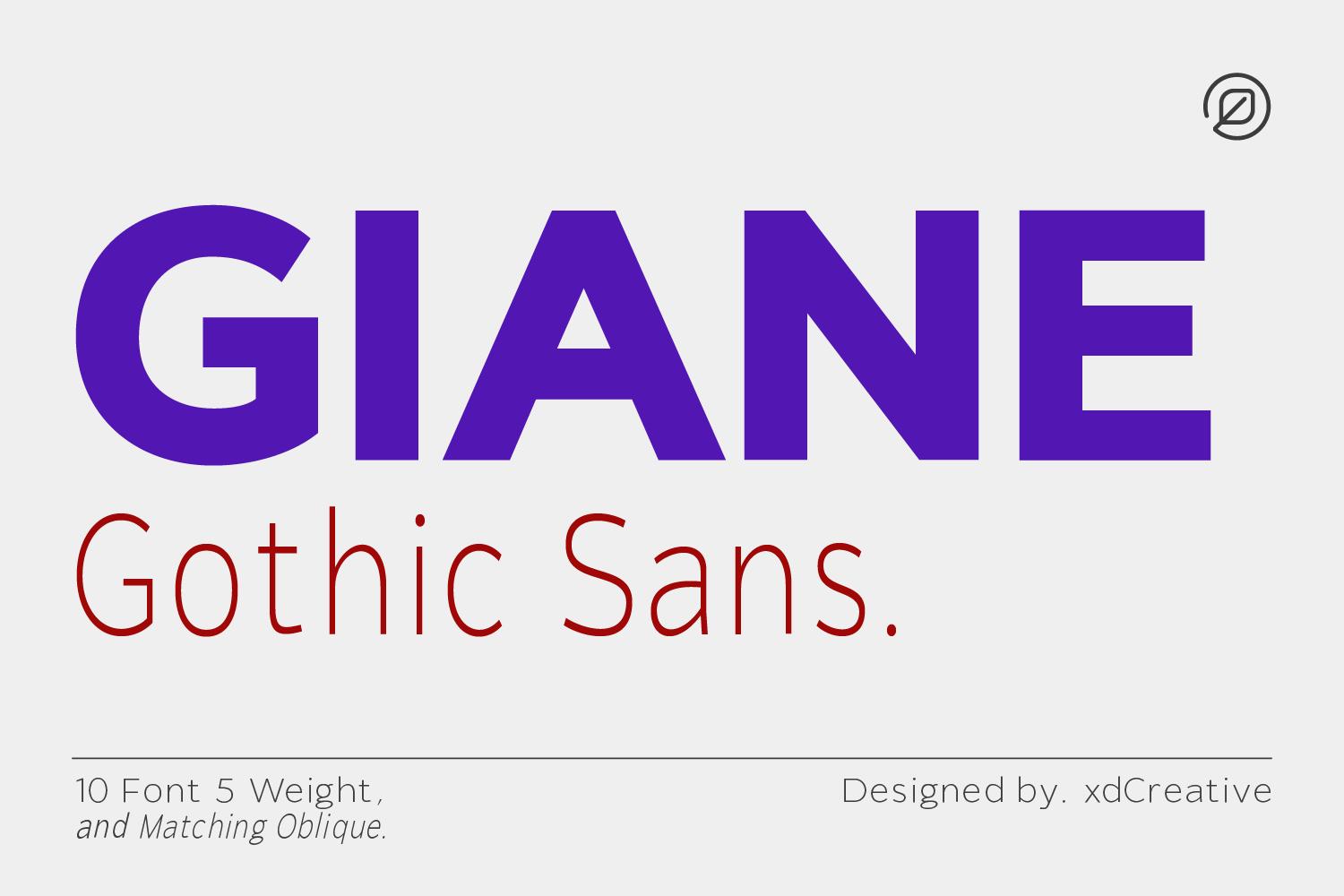 Giane Gothic Sans Font