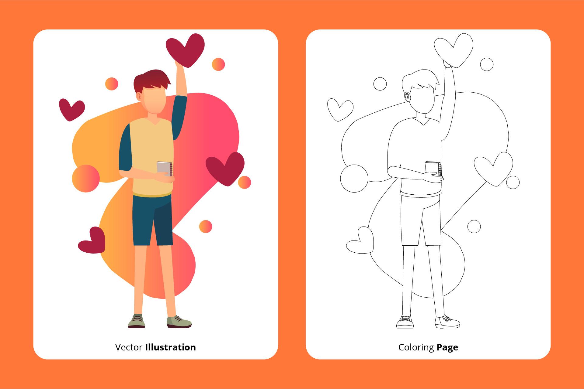 Valentine Boy Romantic Concept Art