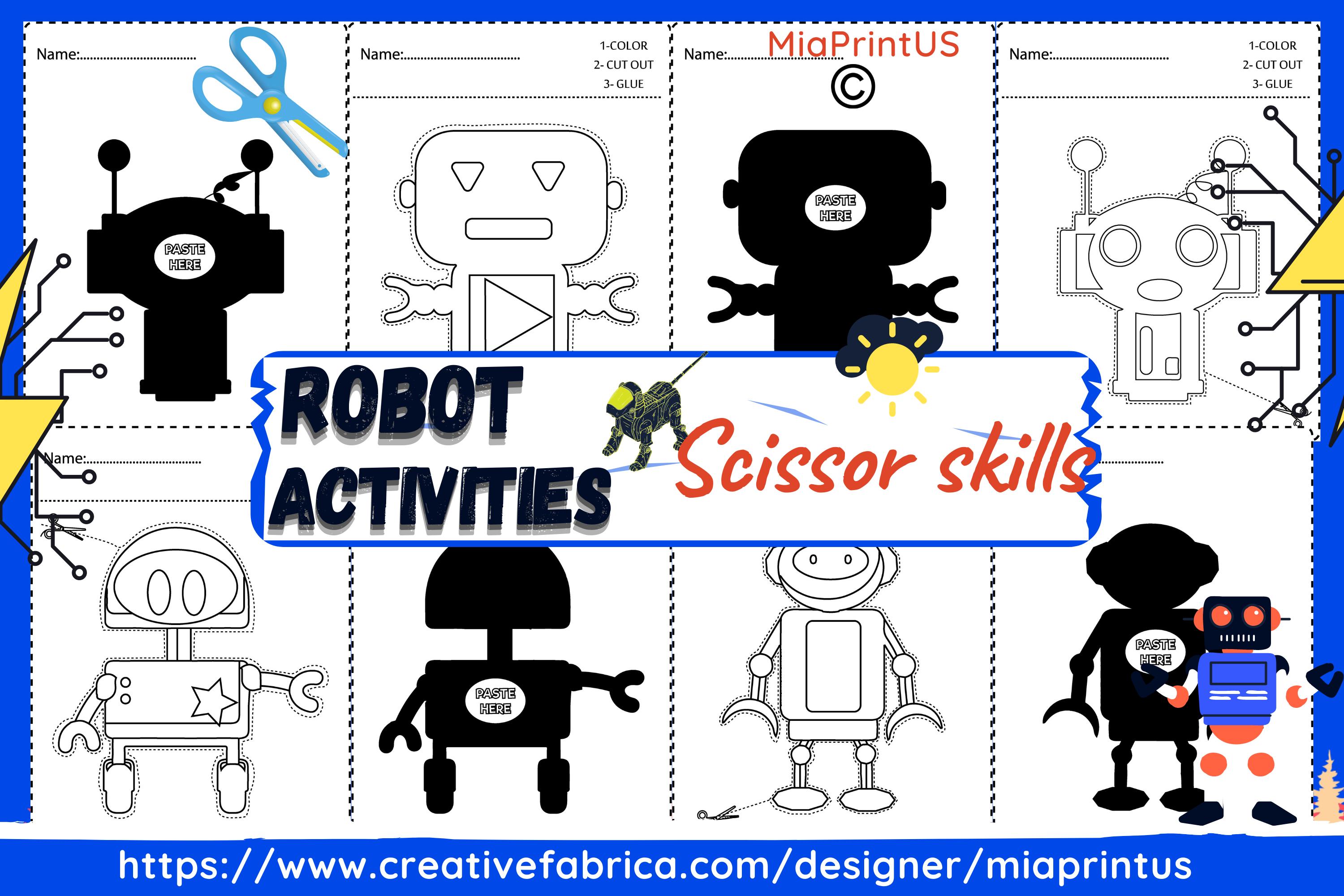 Robot Scissor Skills Cut and Paste