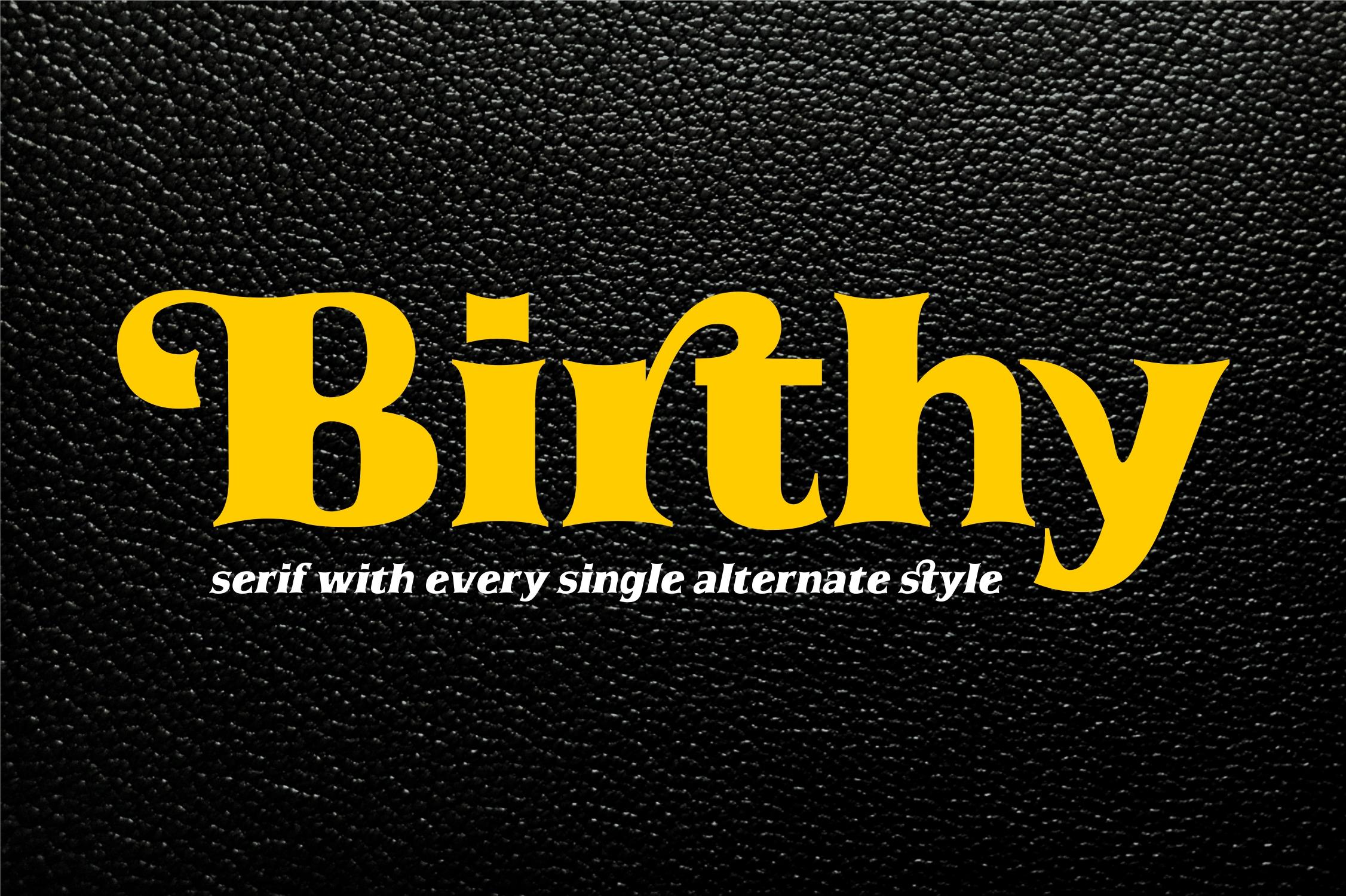 Birthy Font