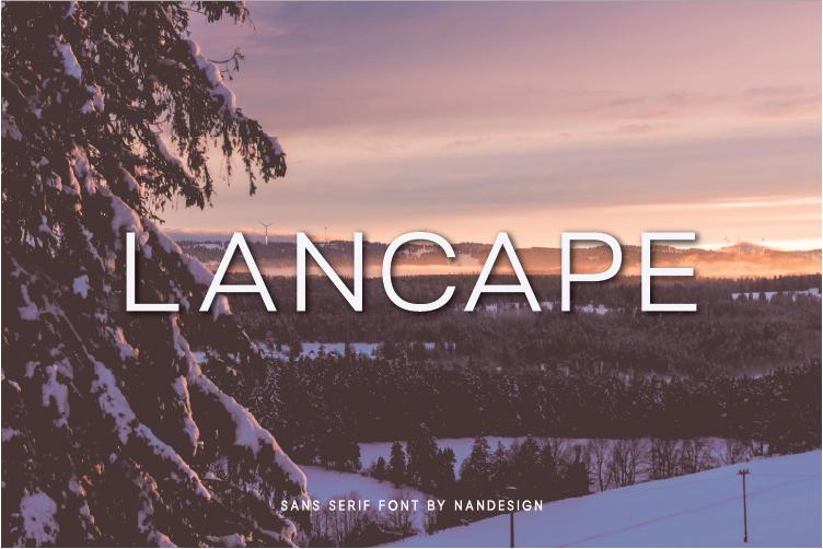 Lancape Font