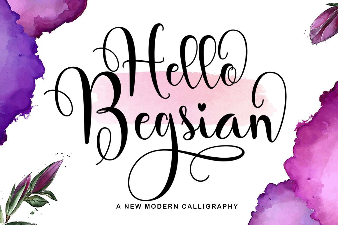 Hello Begsian Font