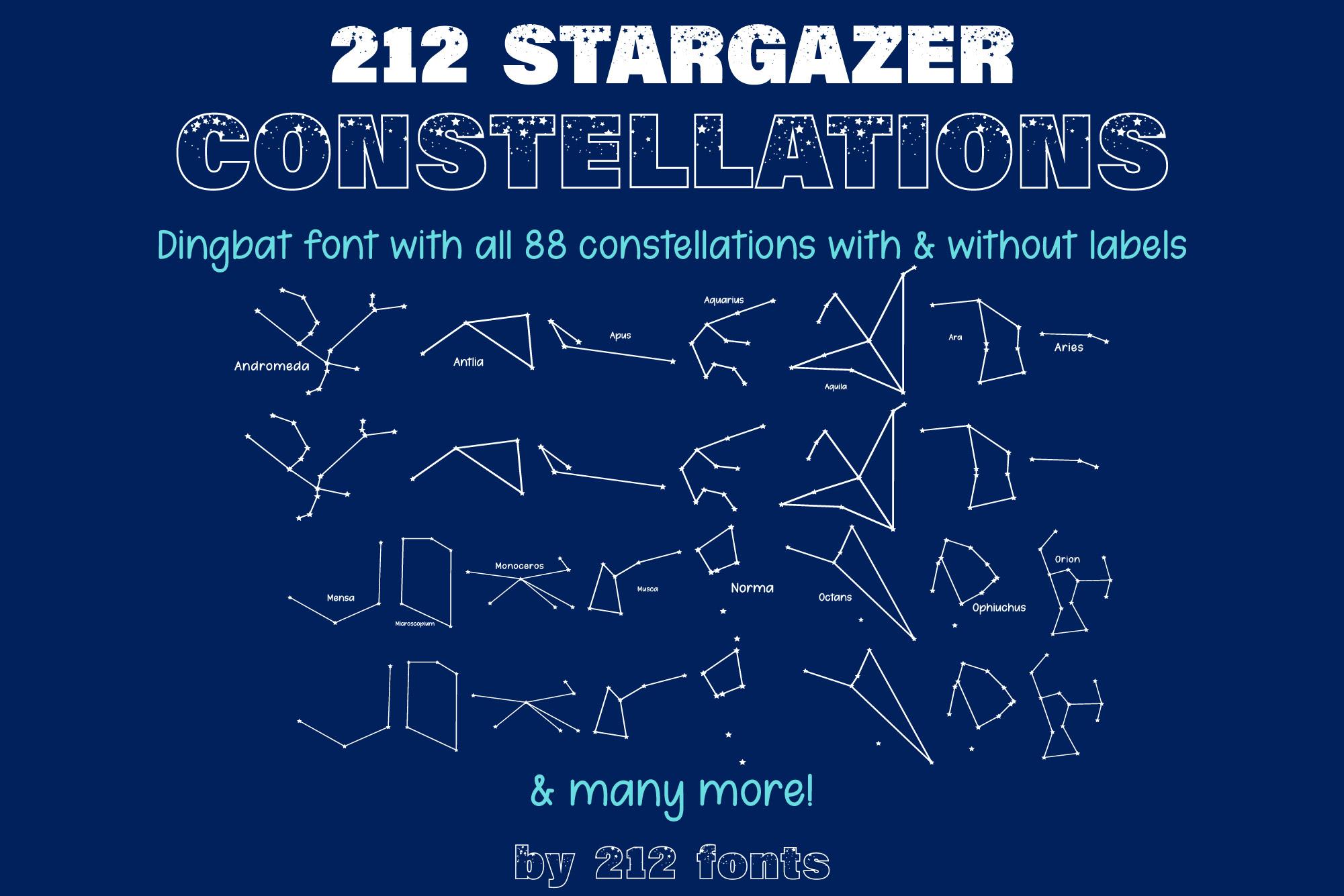 Stargazer Constellations Font