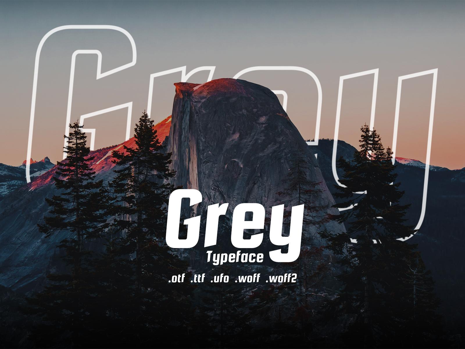 Grey Font