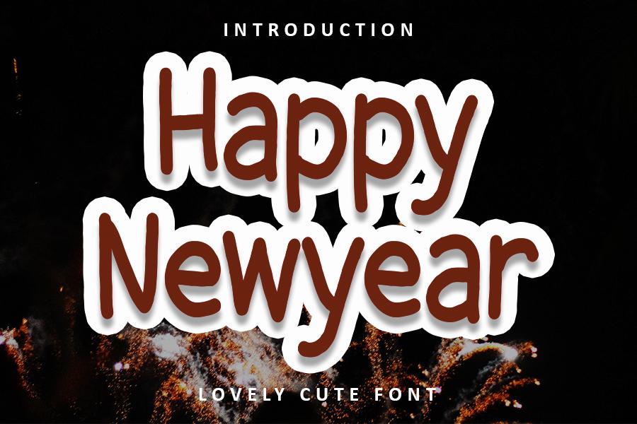 Happy Newyear Font