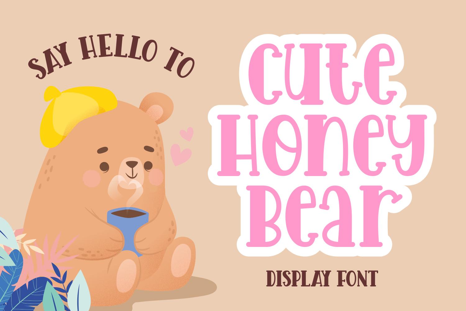 Cute Honey Bear Font