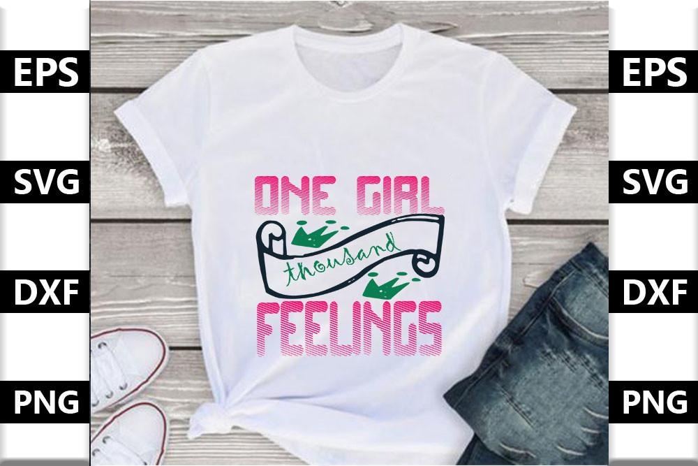 Baby Svg Design,one Girl Thousand Feelin