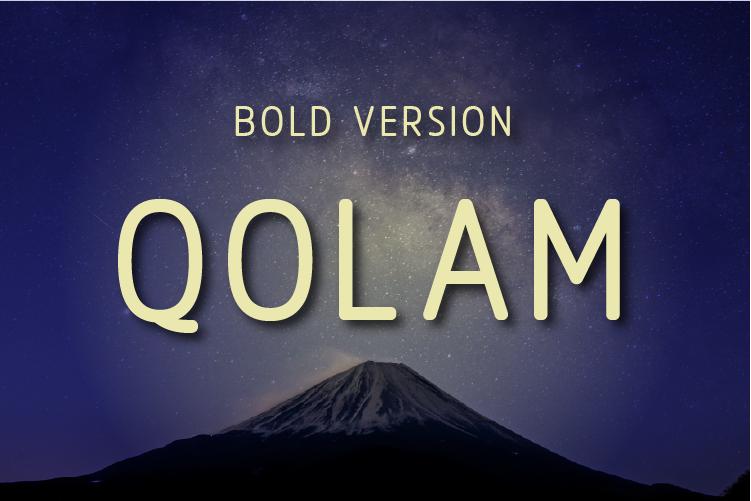 Qolam Bold Font