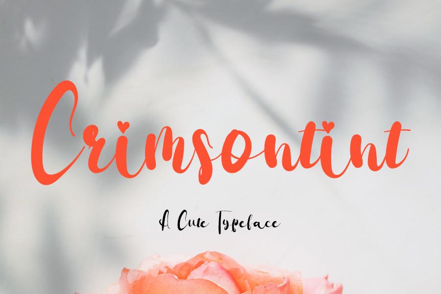 Crimsontint Font