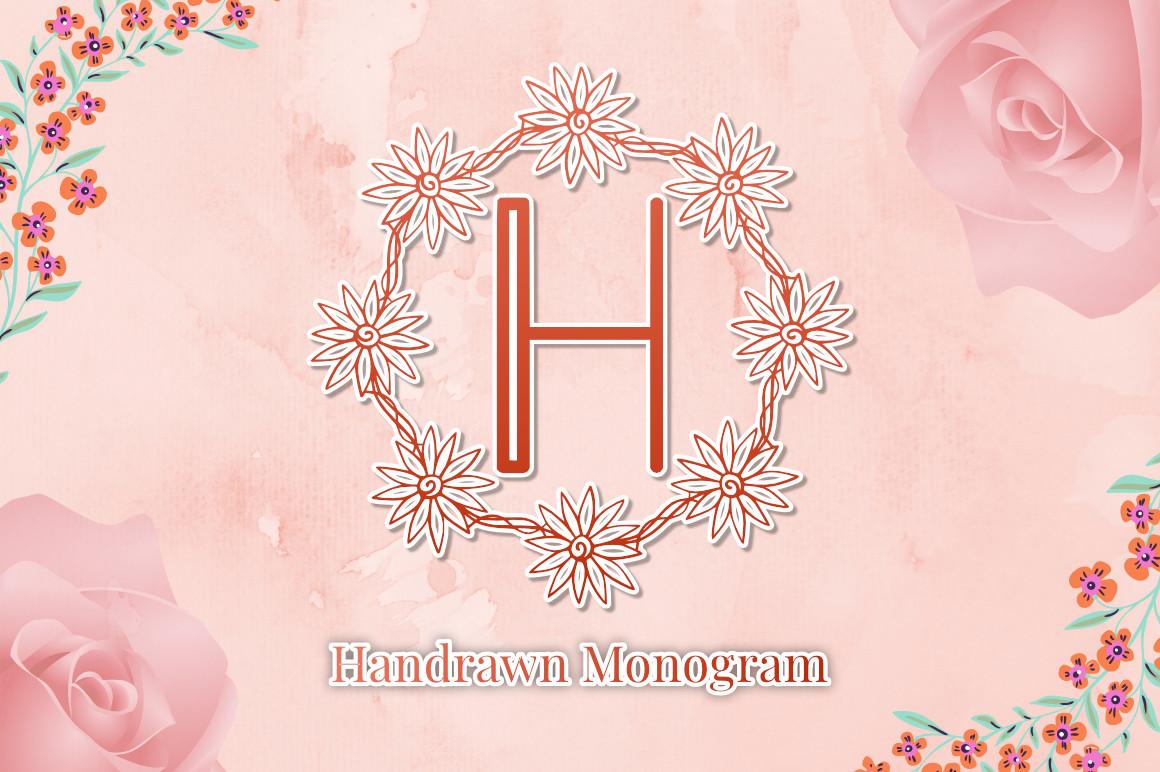Handrawn Monogram Font