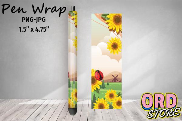 Sunflower Pen Wrap
