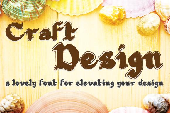 Craft Design Font