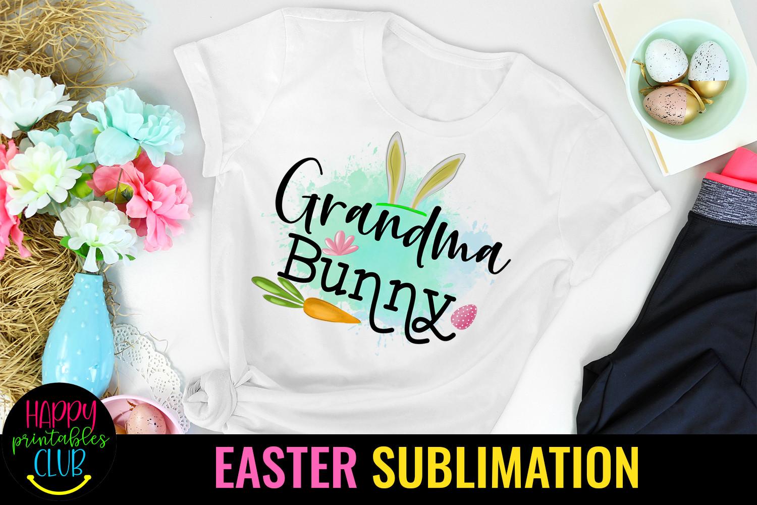 Grandma Bunny Sublimation- Sublimation
