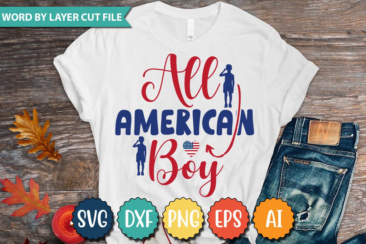 All American Boy Svg