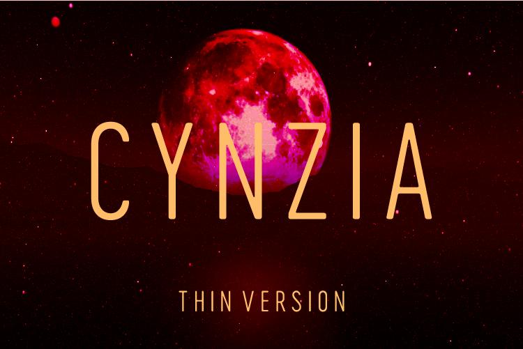 Cynzia Thin Font