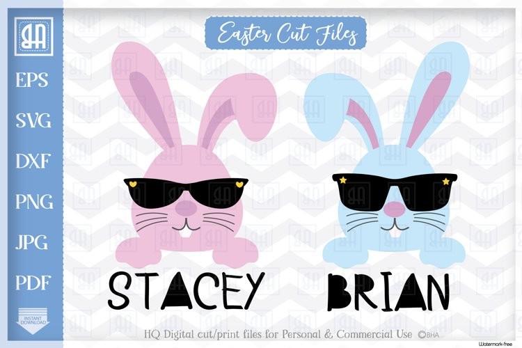 Bunny Face Bundle Svg, Cool Easter Bunny