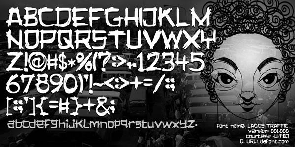 Lagos Traffic Font
