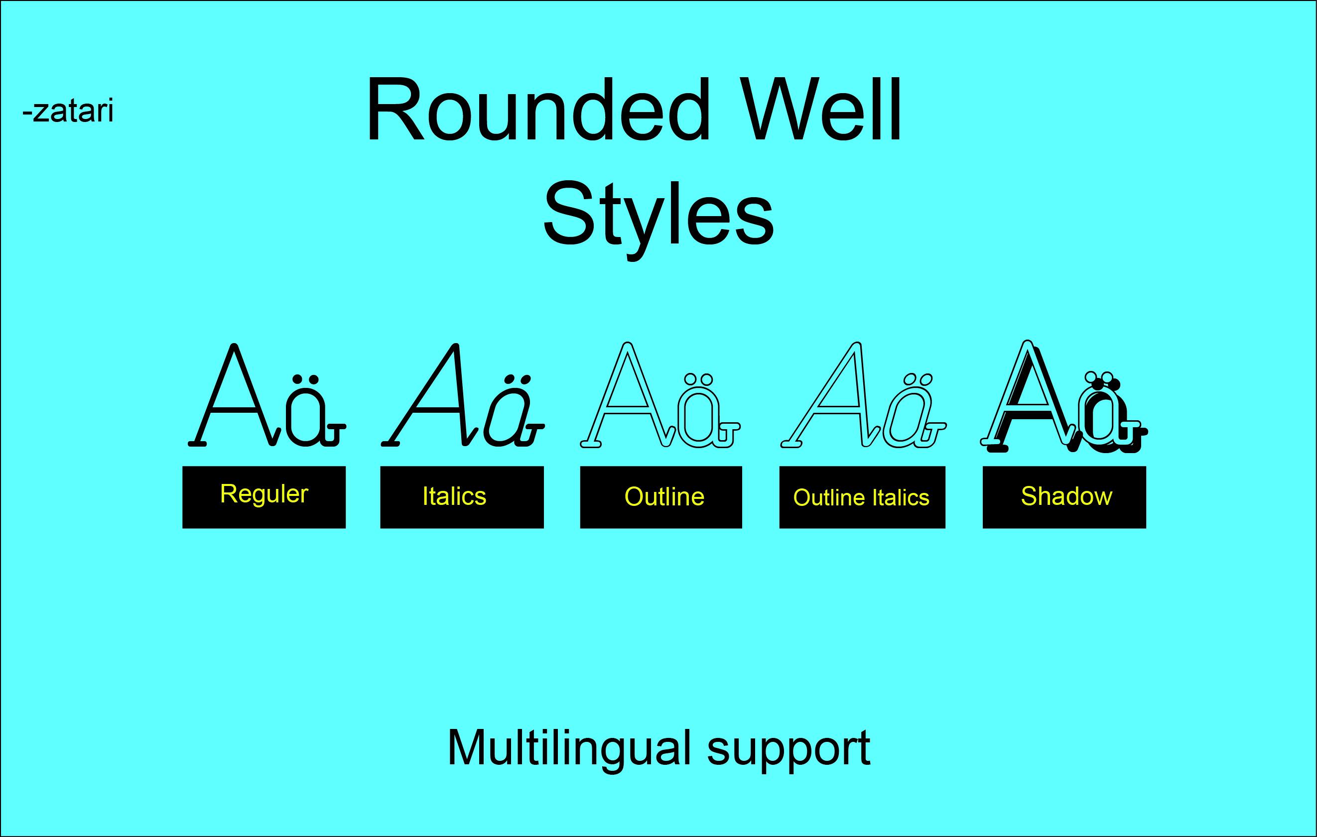 Rounded Well Font