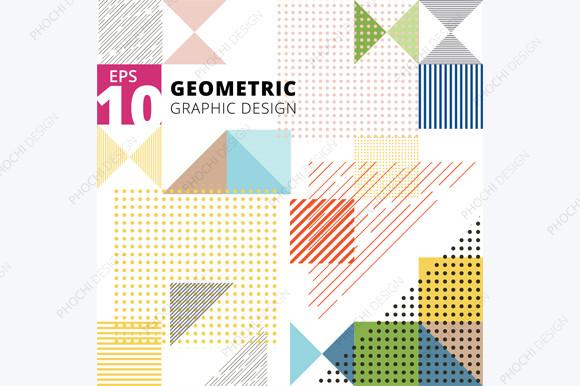 Abstract Multicolor Geometric Pattern