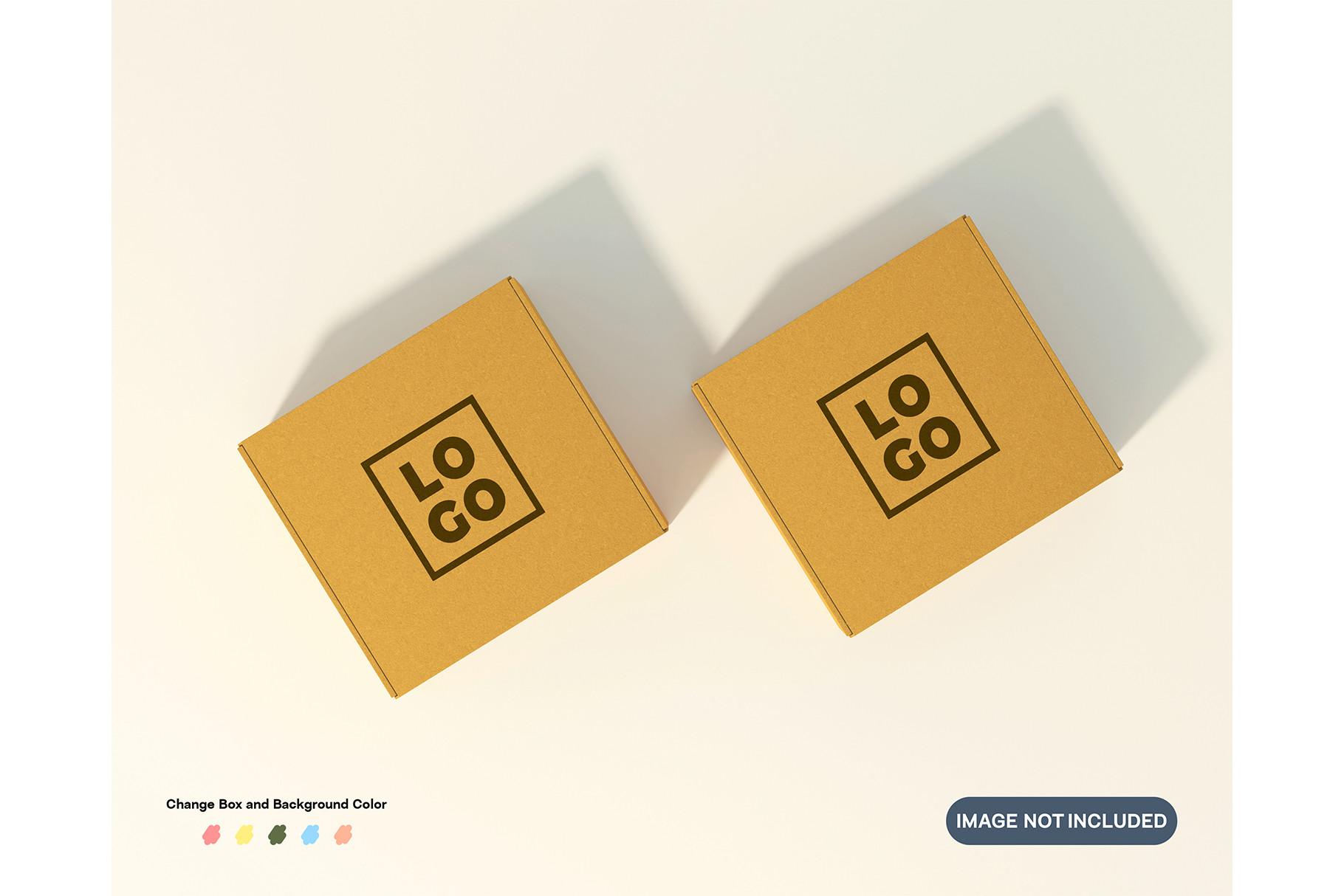 Brown Cardboard Packaging Mockup