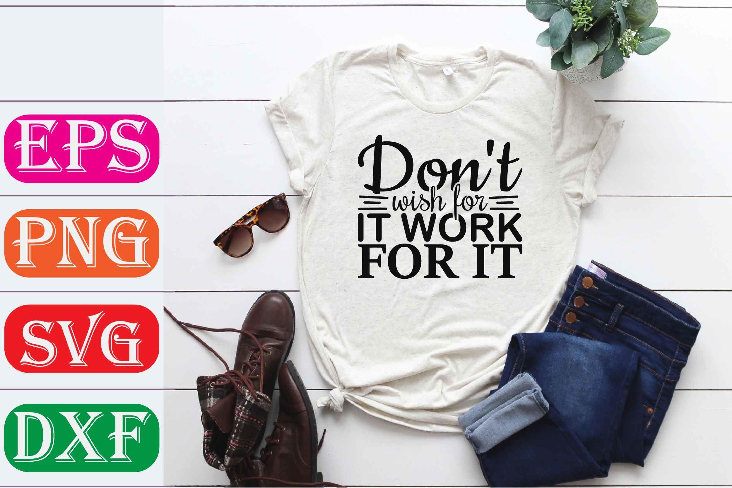 Girl Power Svg Design. Don't Wish for It