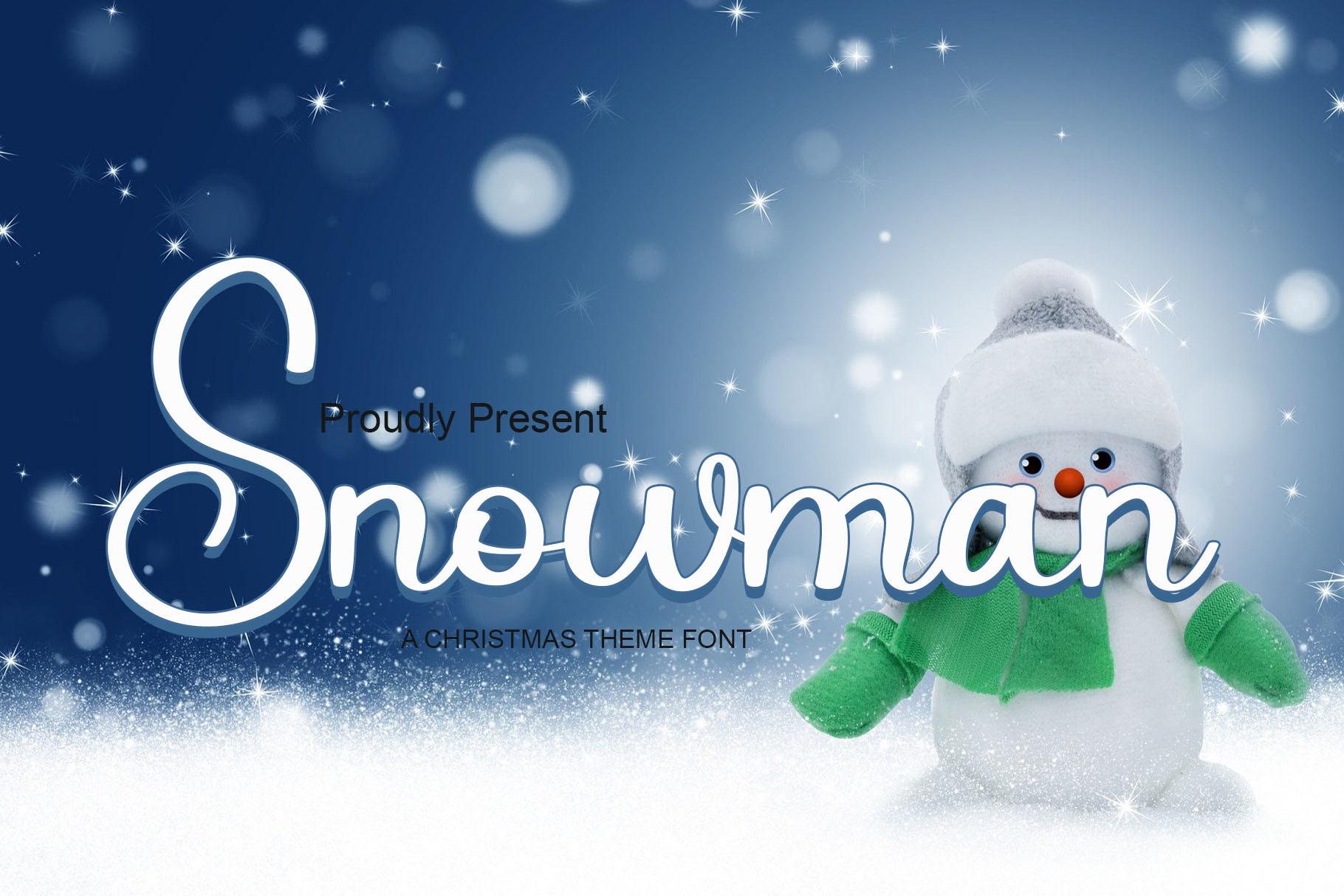 Snowman Font