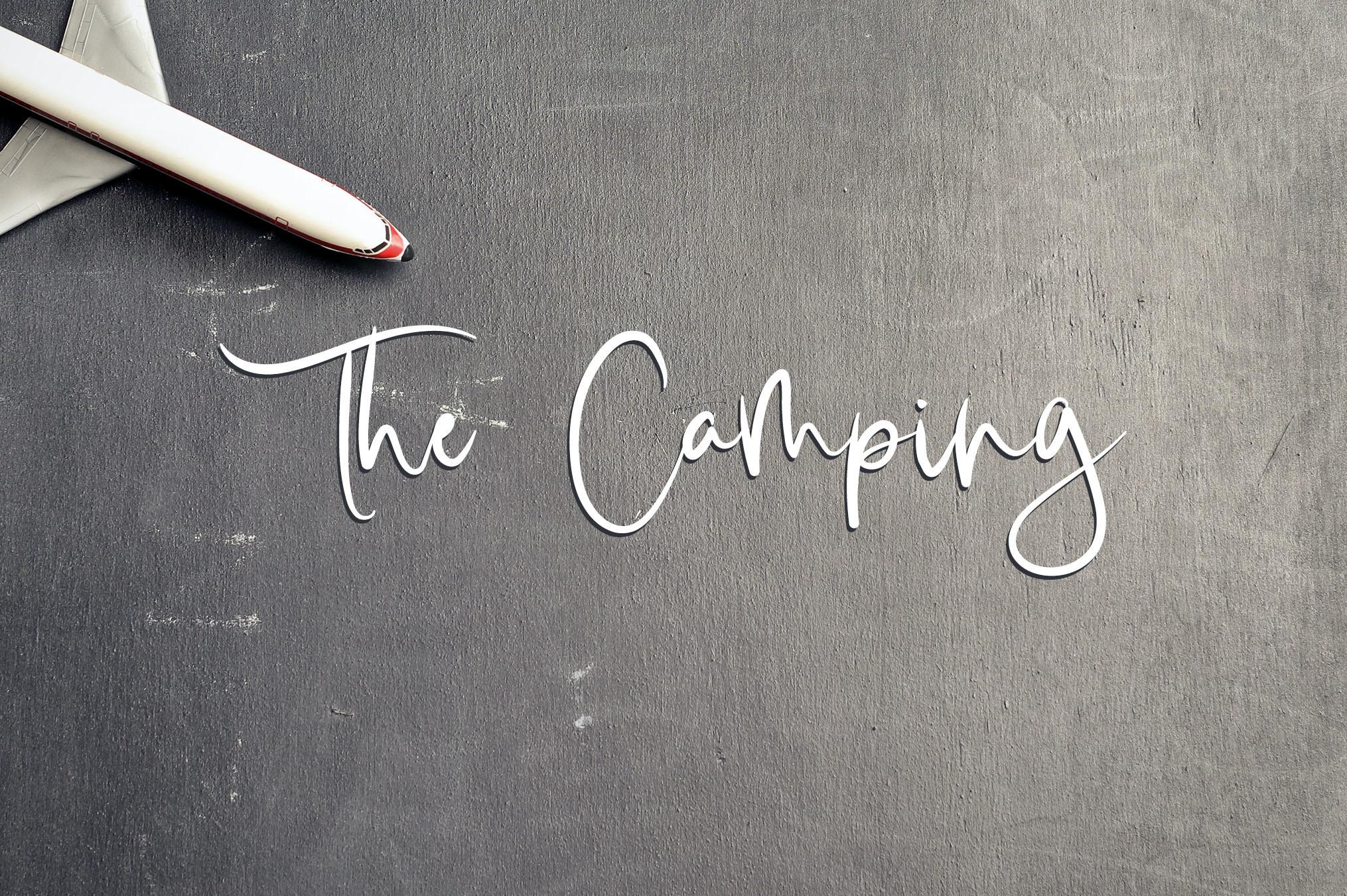 The Camping Font