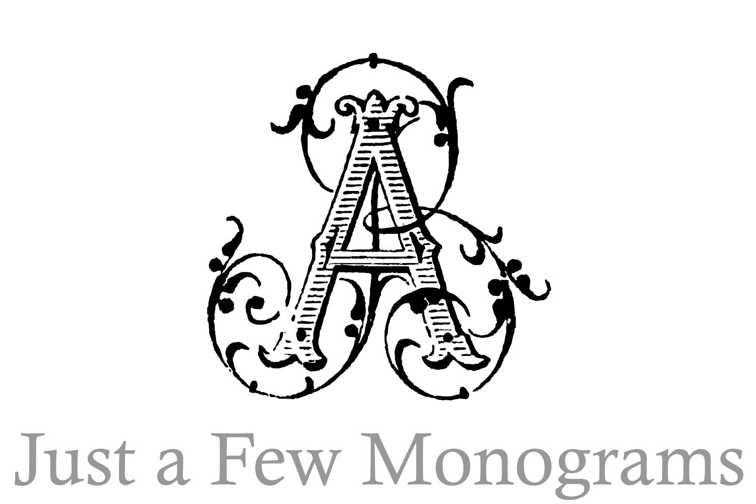 Just a Few Monograms Font