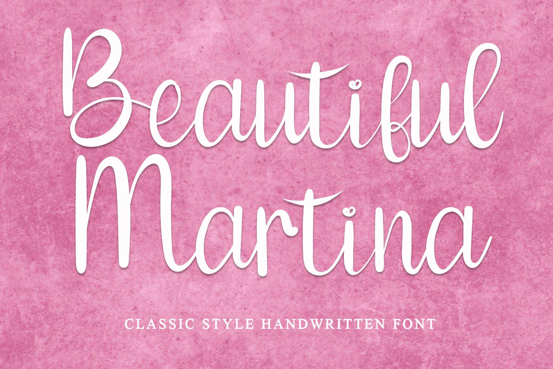 Beautiful Martina Font