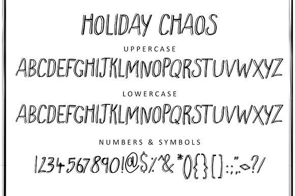 Holiday Chaos Font