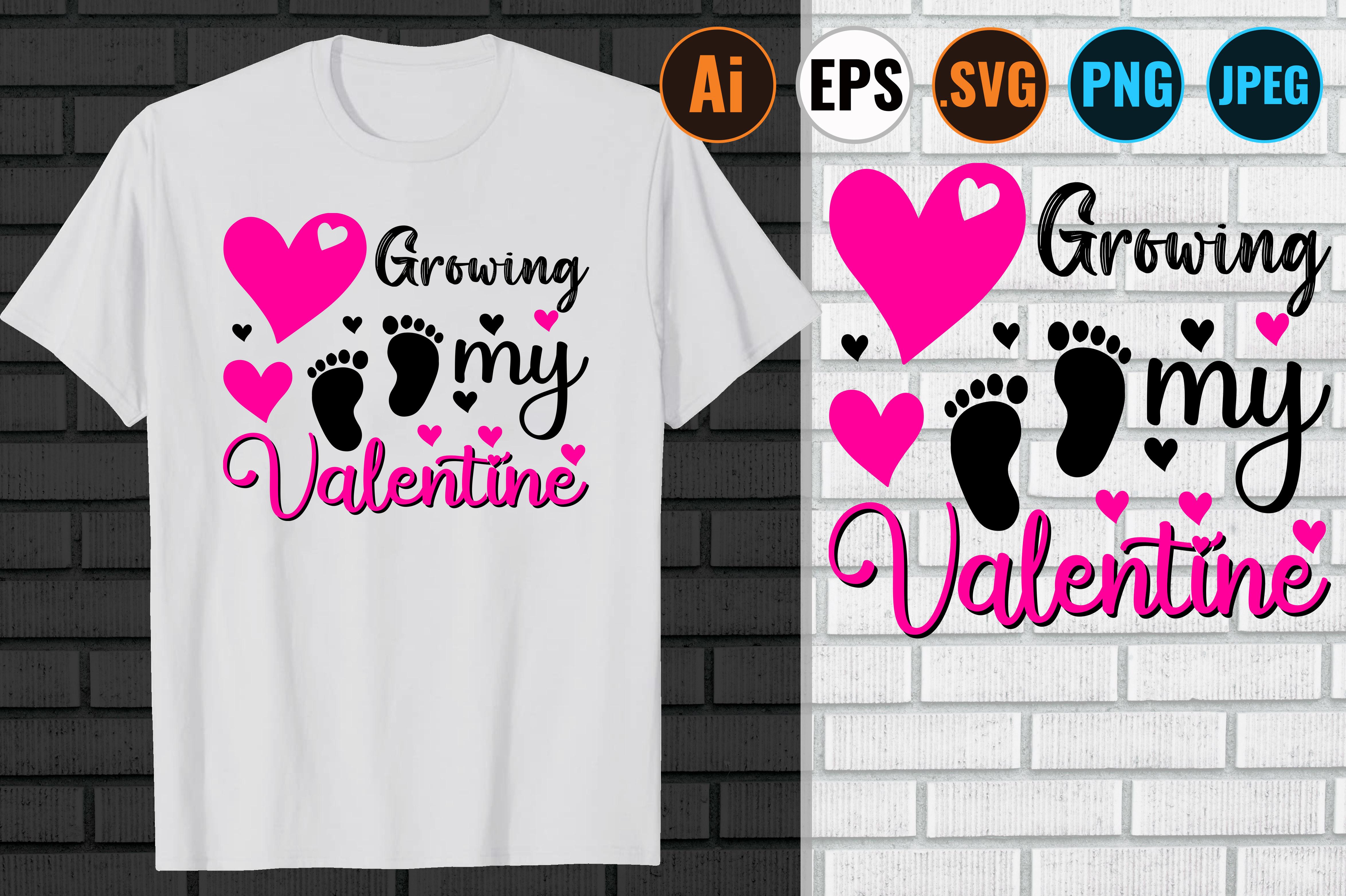 Valentine's Day T-Shirt and Mug Design.
