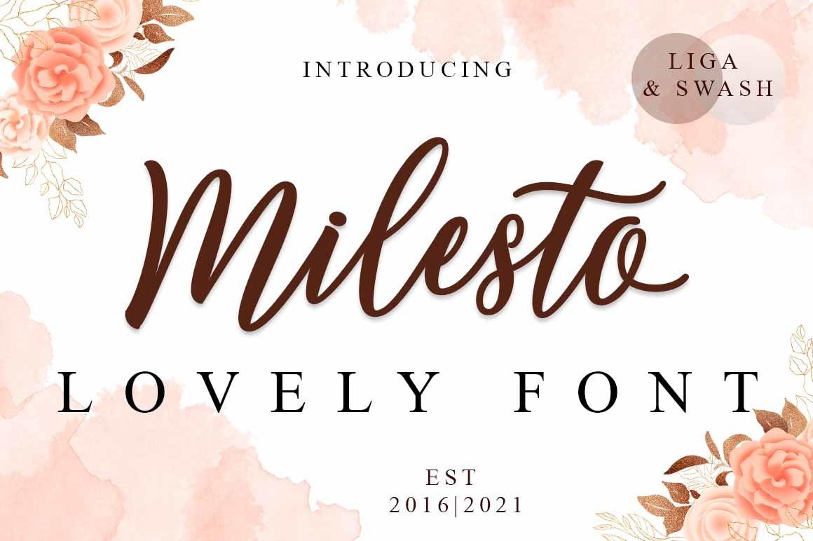 Milesto Script Font