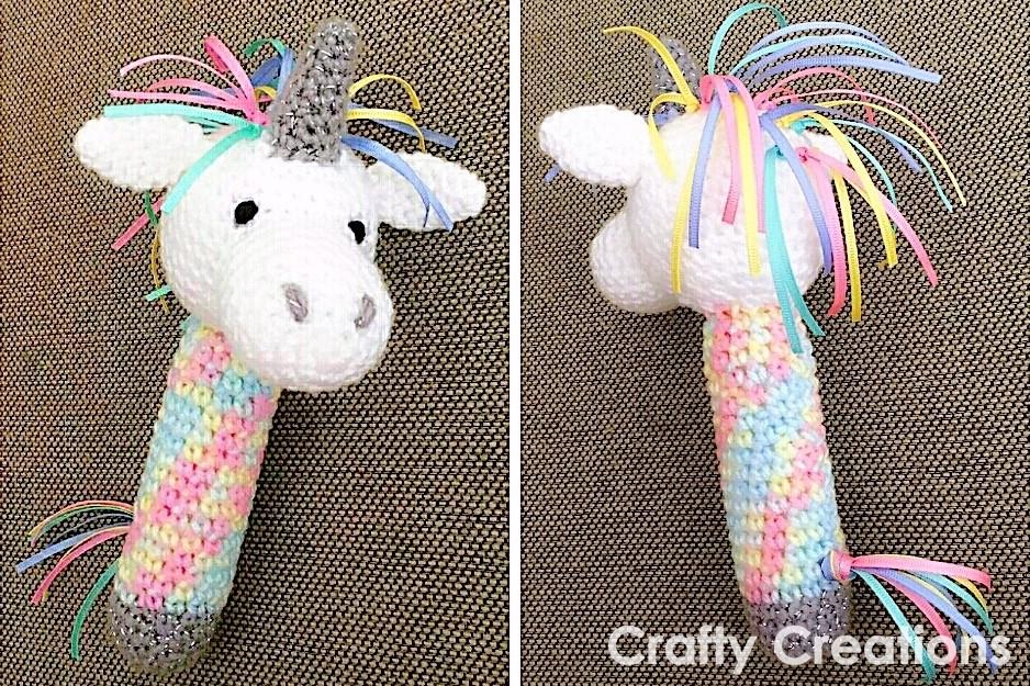 Unicorn Rattle Crochet Pattern