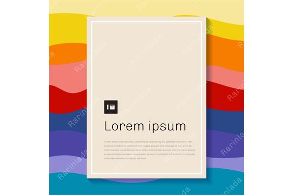 Abstract Colorful Wave Pattern Paper Art
