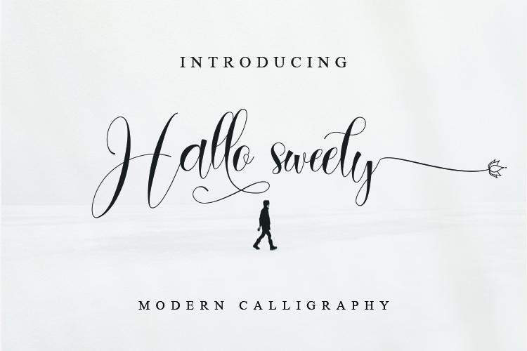 Hallo Sweety Font
