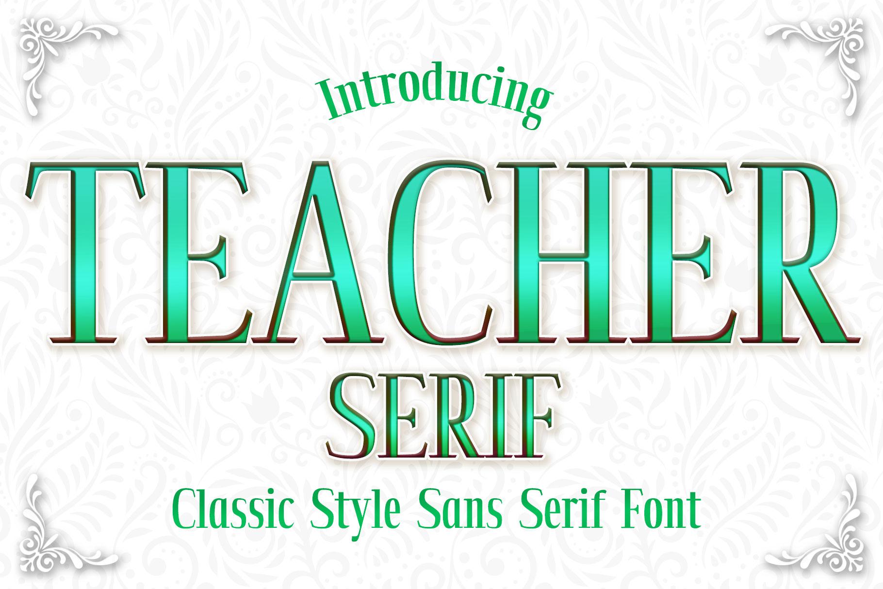 Teacher Font