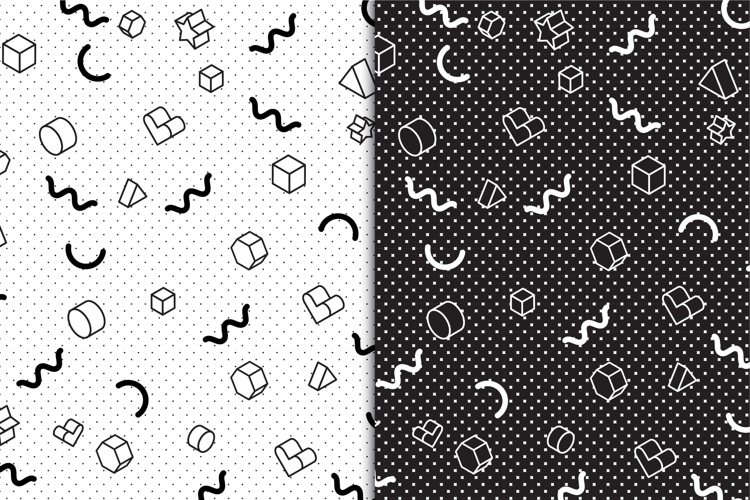 Memphis Retro Seamless Pattern