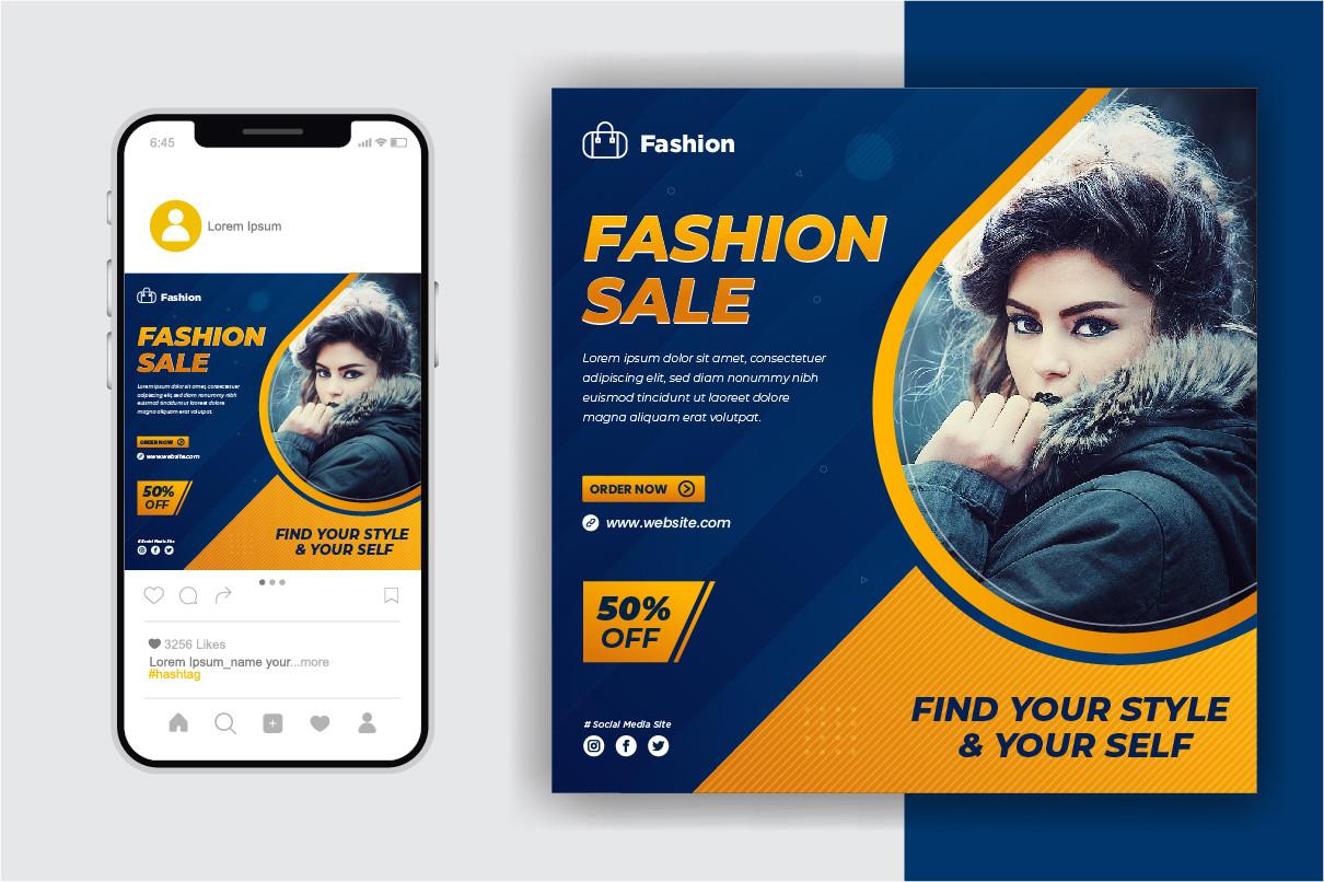 Fashion Sale Social Media Post Template