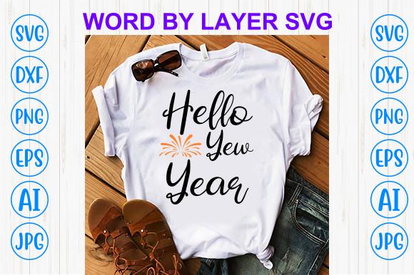Hallo New Year Svg Cutting Files