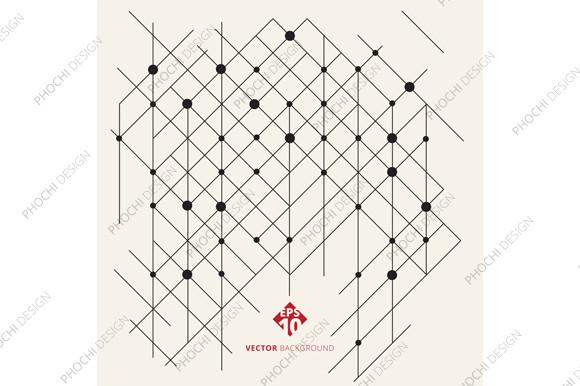 Abstract Modern Geometric Lines Pattern