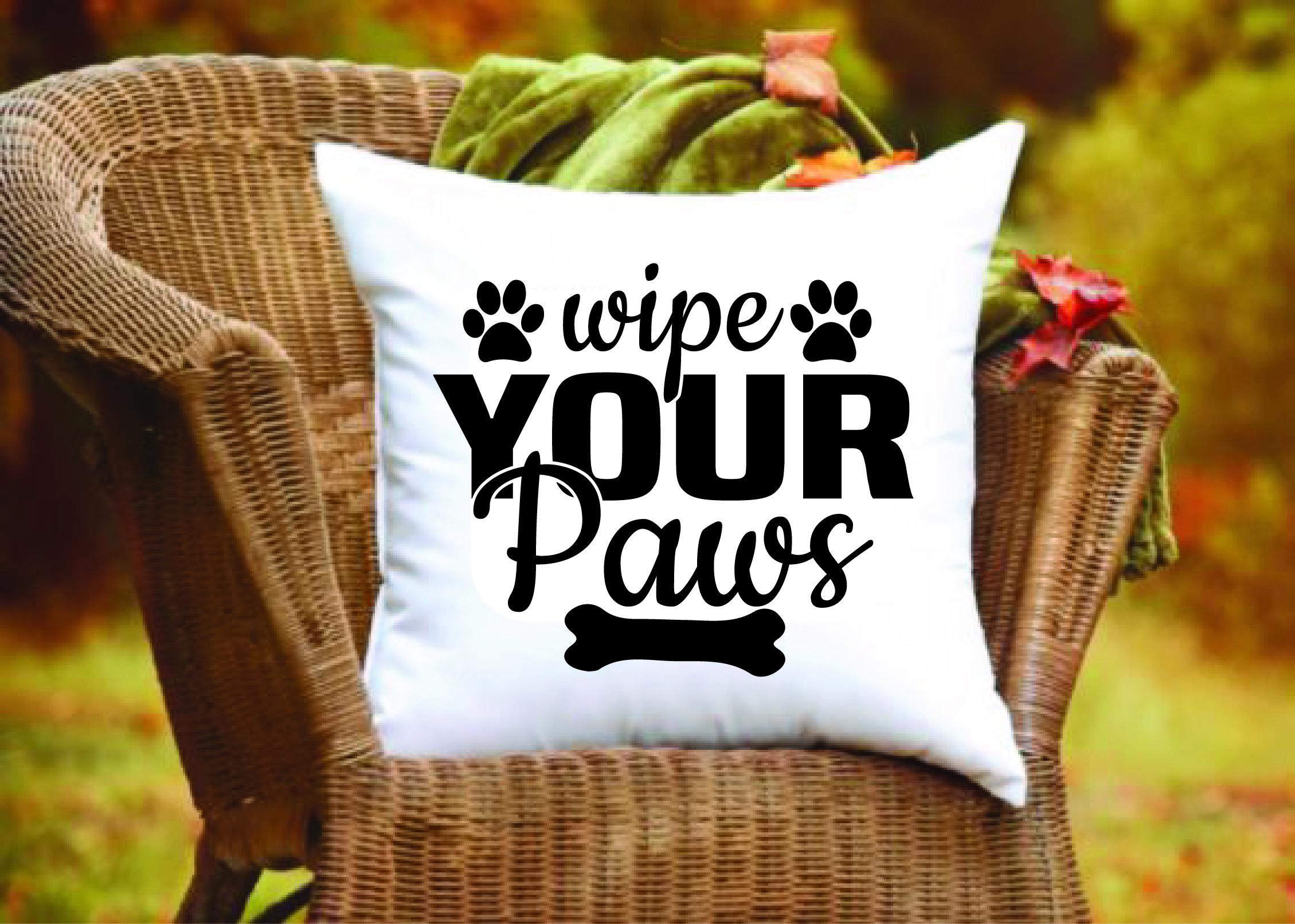 Doormat Svg Design,wipe Your Paws